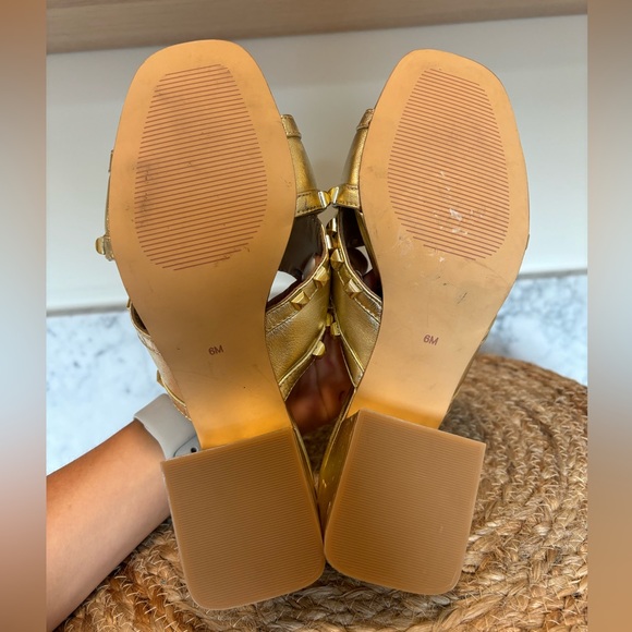 Vince Camuto Gold Stud Heels - Picture 5 of 6